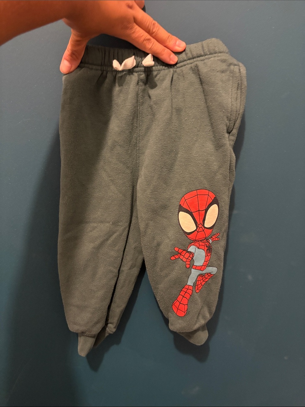 Kids Spider-Man Green Fleece Jogger Pants